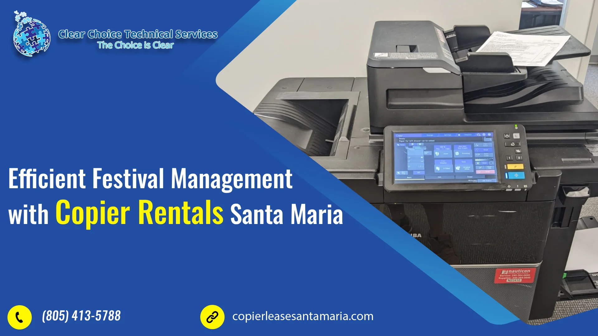 Efficient Festival Management with Copier Rentals Santa Maria